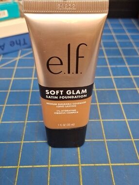 e.l.f. Soft Glam Satin Foundation - 50 Warm Beige New Sealed Tube 30ml